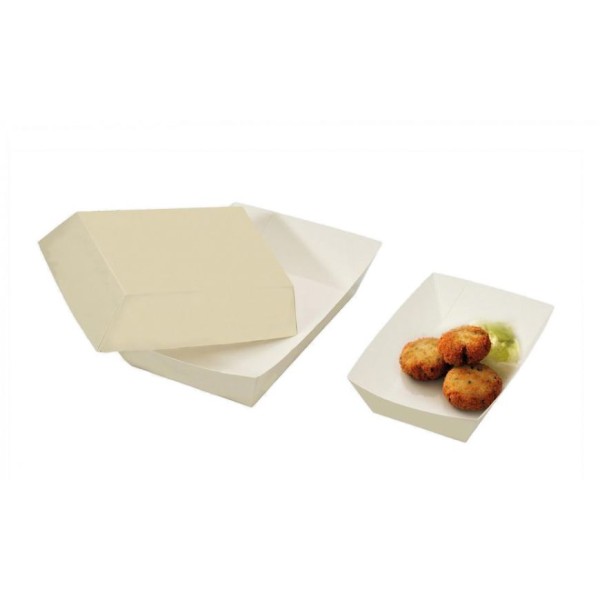 Boîte alimentaire Plain Cream 195x140h45 mm