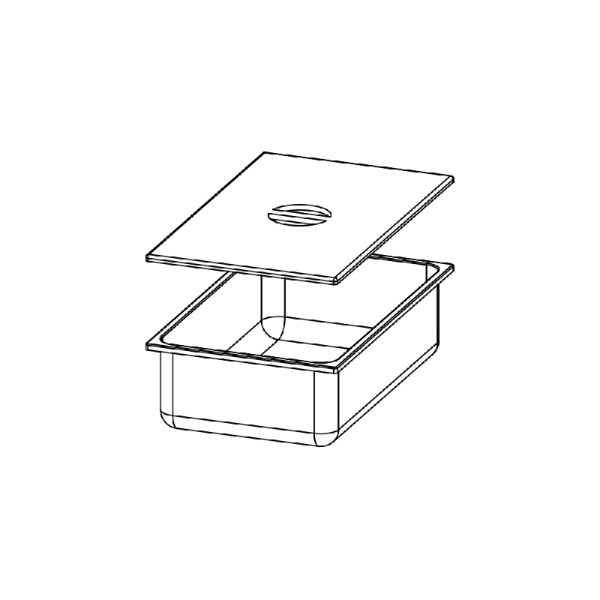 Bac gastronorme en acier inox - B 1/1