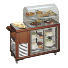 Vitrine buffet & chariot Tecfrigo - CARRELLINO 250 2P - Dimensions 1340x584x1418 mm