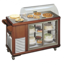 Vitrine buffet & chariot Tecfrigo - CARRELLINO 250 - Dimensions 1340x584x1078 mm