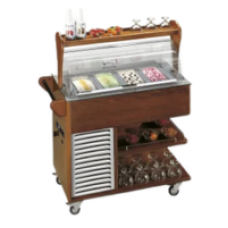 Vitrine buffet & chariot Tecfrigo - CARRELLINO GELATO - Dimensions 1027x575x1210 mm