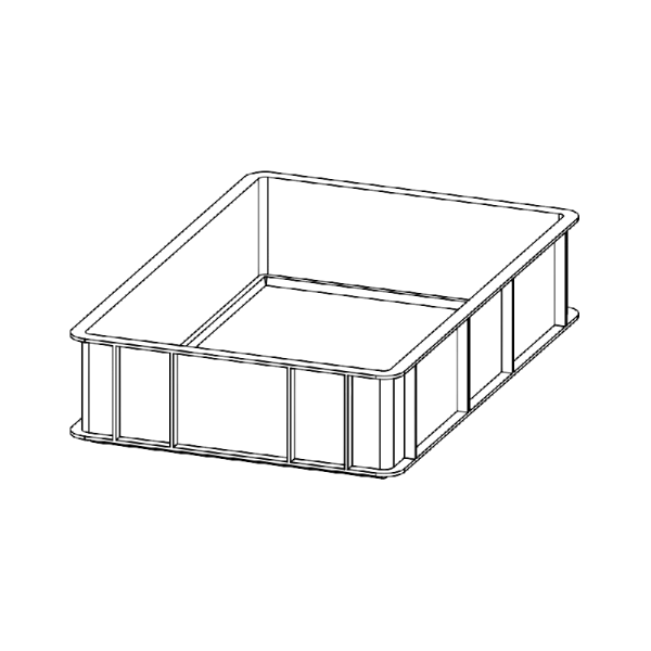 Bac en Polyéthylène haute densité -  CAS FISH - Dimensions 600x400 h130 mm