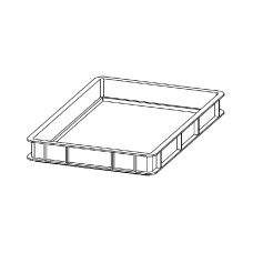 Bac en Polyéthylène haute densité - CAS PIZ - Dimensions 600x400 h70 mm