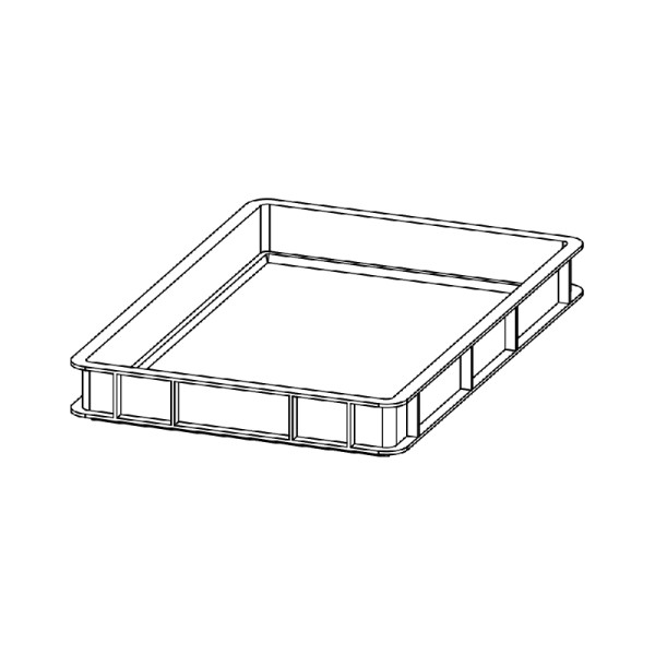 Bac en Polyéthylène haute densité - CAS PIZ - Dimensions 600x400 h70 mm