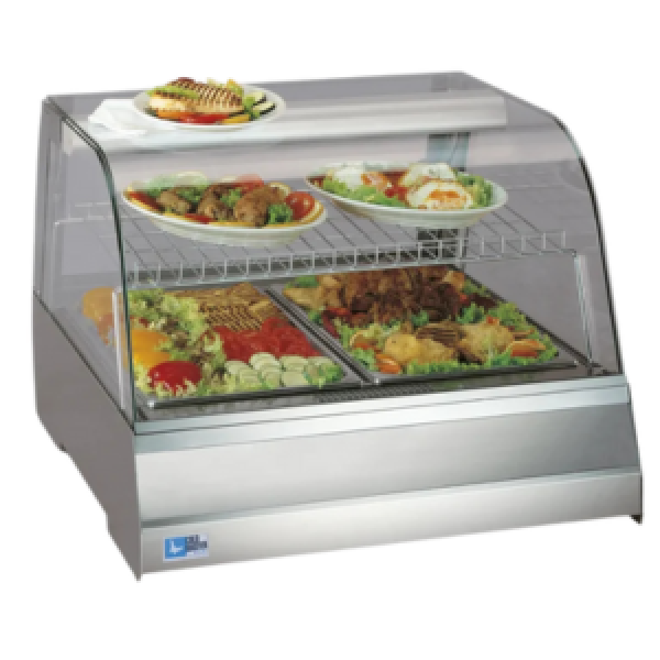 Vitrine à poser positive Tecfrigo - CHEF 2 DRY - Dimensions 737x793x530 mm