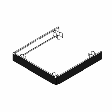 Couvre-pieds en acier inox 304 sur 3 côtés - COVER 700 BK