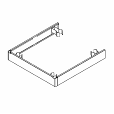 Couvre-pieds en acier inox 304 sur 3 côtés - COVER 700