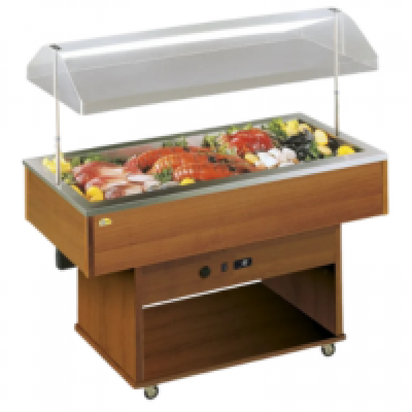 Vitrine buffet & chariot Tecfrigo - DELIZIE ATOLLO M - Dimensions 1423x750x1478 mm