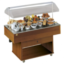 Vitrine buffet & chariot Tecfrigo - DELIZIE M NEUTRA - Dimensions 1423x750x1478 mm