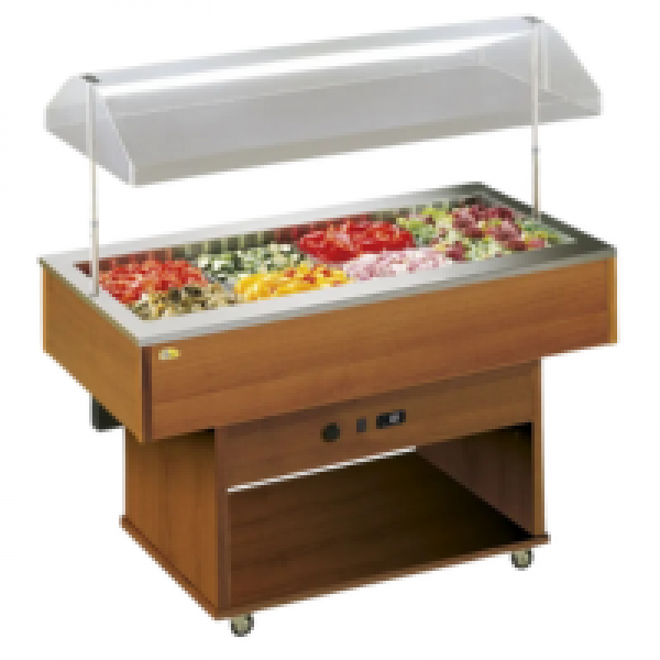 Vitrine buffet & chariot Tecfrigo - DELIZIE M - Dimensions 1423x750x1478 mm