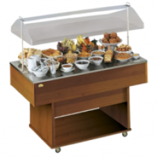 Vitrine buffet & chariot Tecfrigo - DELIZIE NEUTRA - Dimensions 1423x750x1478 mm