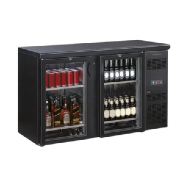 Vitrine pour bar et boissons Tecfrigo - EUROBAR 2P GLASS - Dimensions 1462x535x860 mm