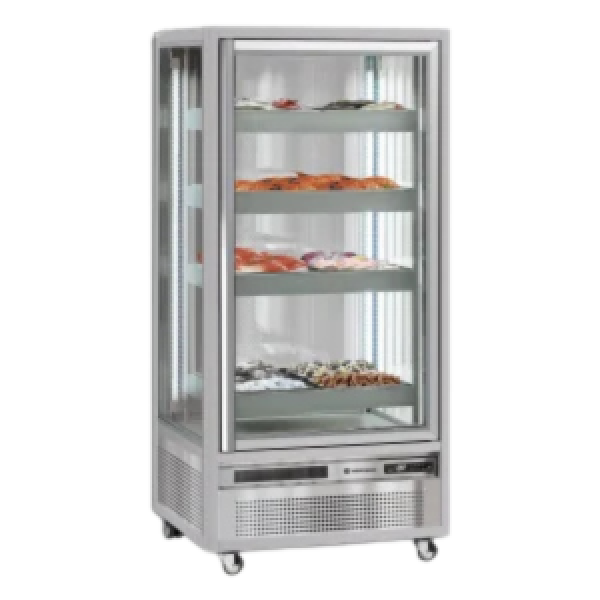 Vitrine pour viande et poisson Tecfrigo - EXPONORM 652 - Dimensions 860x758x1810 mm