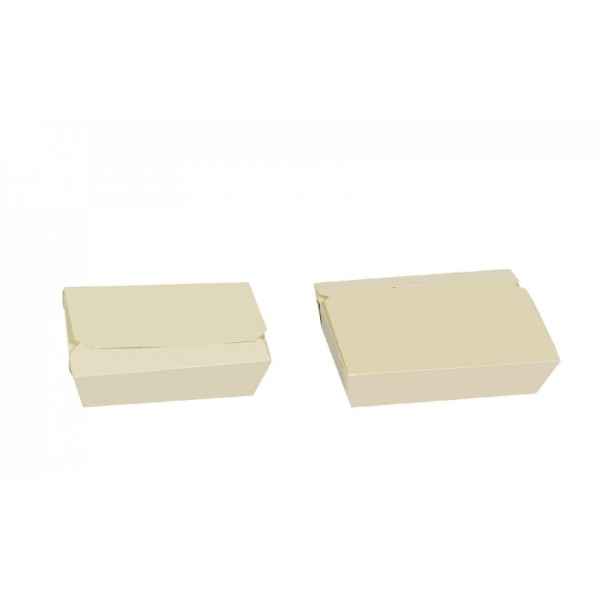 Boîte alimentaire Plain Cream 200x140h50 mm