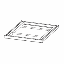 Barre de suspension amovible en inox - GA 53x65 X - Dimensions 530x650 mm