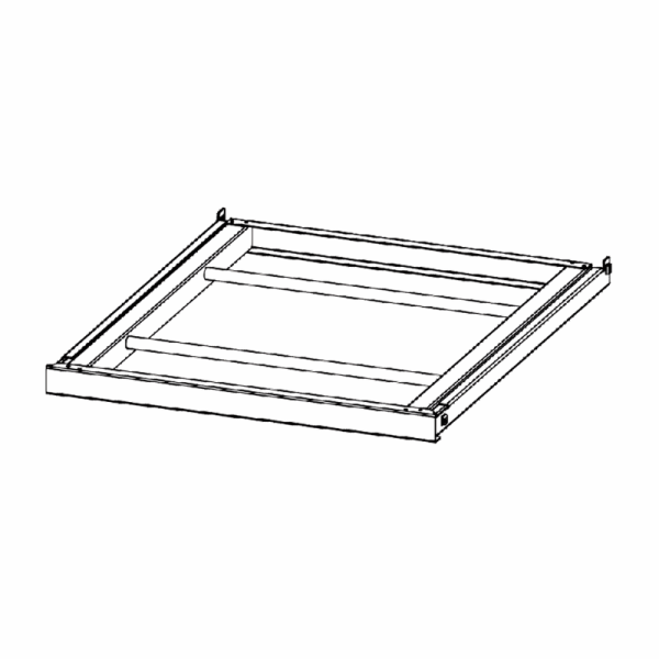 Barre de suspension amovible en inox - GA 53x65 X - Dimensions 530x650 mm