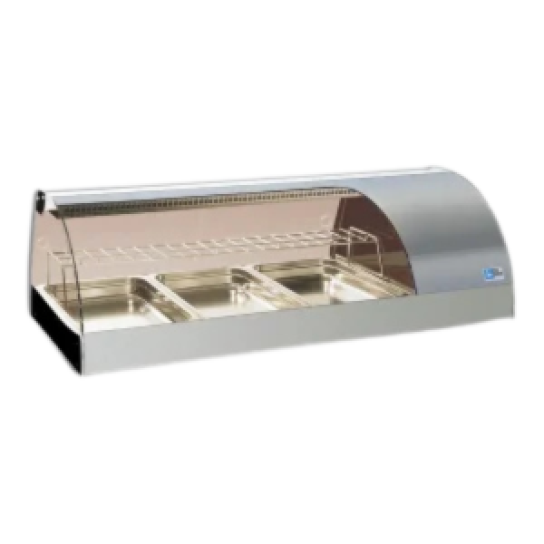 Vitrine à poser positive Tecfrigo - GRANSUSHI 2 GN - Dimensions 1005x603x441 mm