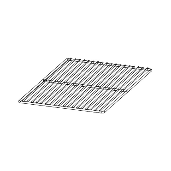 Grille en acier inox - GR 60x40 X - Dimensions  600x400 mm