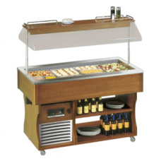 Vitrine buffet & chariot Tecfrigo - ISOLA 4 M VT - Dimensions 1422x750x1530 mm