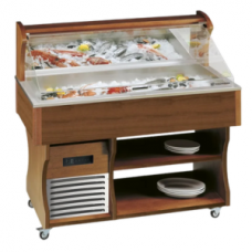 Vitrine buffet & chariot Tecfrigo - ISOLA BAHIA 4 - Dimensions 1422x750x1285 mm