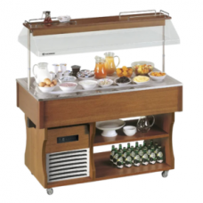 Vitrine buffet & chariot Tecfrigo - ISOLA BRINA 4 M - Dimensions 1422x750x1530 mm