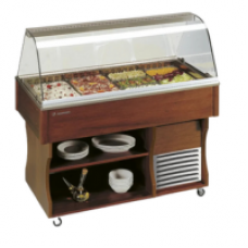 Vitrine buffet & chariot Tecfrigo - ISOLA MSERVICE 6 - Dimensions 2062x750x1350 mm