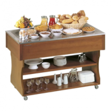 Vitrine buffet & chariot Tecfrigo - ISOLA TAVOLO 1400 - Dimensions 1422x750x900 mm