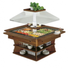 Vitrine buffet & chariot Tecfrigo - OASI 4 M - Dimensions 1075x1075x1710 mm