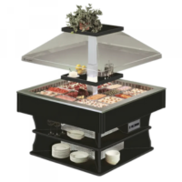 Vitrine buffet & chariot Tecfrigo - OASI 8 M BM - Dimensions 1400x1400x1710 mm