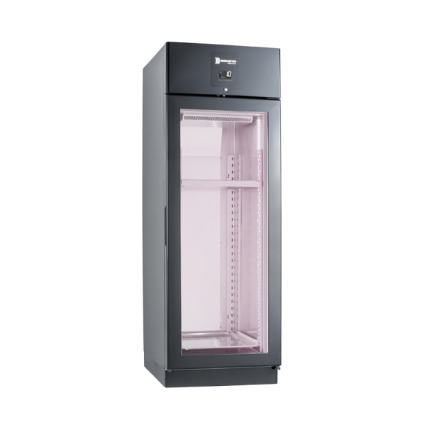 Armoire réfrigérée pour la viande - Deluxe Meat DE 700 P GA PV BK  - -2+10 °C - 630 l - Dimensions (LxPxH) 702x815x2080