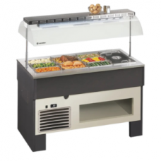 Vitrine buffet & chariot Tecfrigo - PROXIMA 3 M DRY - Dimensions 1122x750x1528 mm