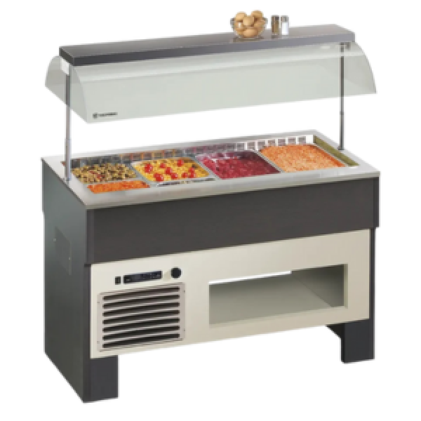 Vitrine buffet & chariot Tecfrigo - PROXIMA 3 M - Dimensions 1122x750x1528 mm