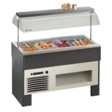 Vitrine buffet & chariot Tecfrigo - PROXIMA 4 M VT - Dimensions 1422x750x1528 mm