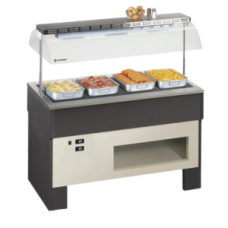 Vitrine buffet & chariot Tecfrigo - PROXIMA 6 M HOT - Dimensions 2062x750x1528 mm