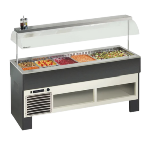 Vitrine buffet & chariot Tecfrigo - PROXIMA 6 M - Dimensions 2062x750x1528 mm