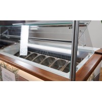 Chariot à glace avec 7 bacs + 7 bacs en réserve (bacs de: 150 cm x 85 cm x 210 cm)   - Showcase Model - A partir de 9.630€* (Bacs non inclus) 