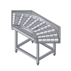 Courbe à rouleaux 90°