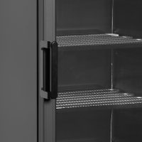 Vitrine verticale - UFSC371G Noir (-24 à -14 °C) Dimensions extérieures (LxPxH) 595 x 640 x 1840 mm