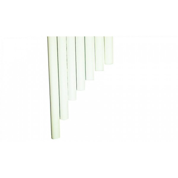 Pailles droites en papier blanches dm8 h 200 mm