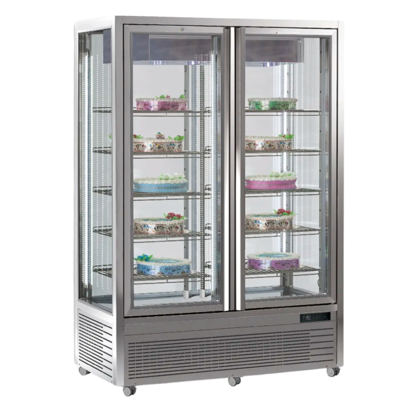 Vitrine verticale négative Tecfrigo - DIVA 901 BTV VU - 1355x680x1875 mm - 800 L